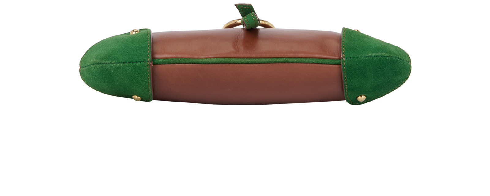 D-Ring Shoulder Bag, &pound;230, Handbags, Brown, Leather, Top view